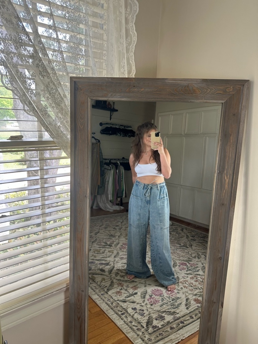 Free people CRVY Outlaw Wide-Leg Jeans